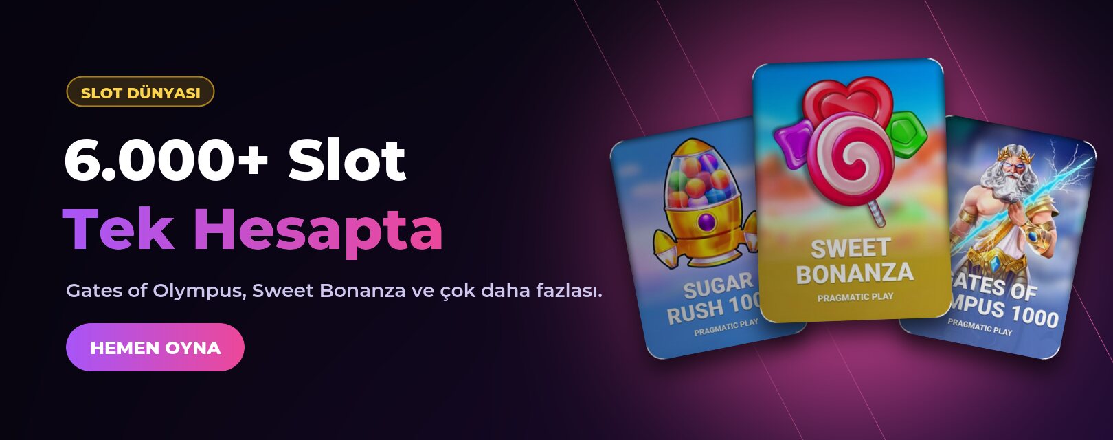 6.000+ Slot Tek Hesapta